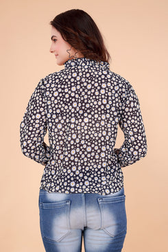 Rangoki Long Sleeves Printed Top