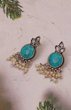 Oxidized Earring