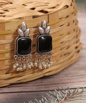 Oxidized Earring