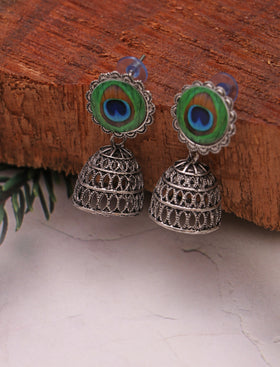 Oxidized Earring