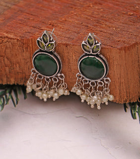 Oxidized Earring