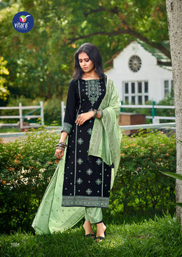 vitara fashion   launches exclusive designer  kurti pent with dupatta