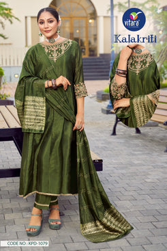 KALAKRITI anarkali 3 pcs set