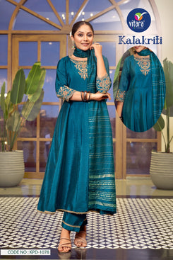 KALAKRITI anarkali 3 pcs set